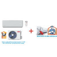 Klima uređaj QTherm Flash Inverter 3.4 kW - TAC-12FVO/TAC-12FVW R32 Wi-fi ready SA MONTAŽOM