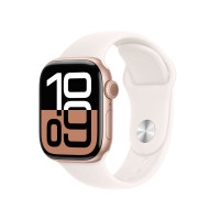 Apple Watch S10 GPS 42mm Rose Gold Alu Case with Light Blush Sport Band - S/M