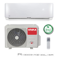 Klima uređaj Vivax R+ Design ACP-12CH35AERI+, 3.5kW, 3D Inverter, Ionizator, Wi-Fi ready - silver
