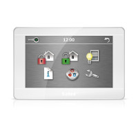Tipkovnica za Satel alarmni sustav Versa i Integra LCD touch screen 7″ bijele boje INT-TSH-WSW